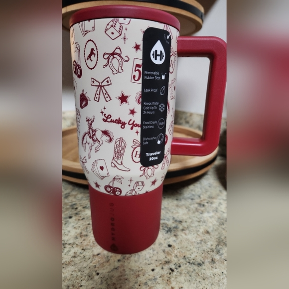 HydroJug Other - NEW HydroJug RED WESTERN CHARM 20oz Traveler